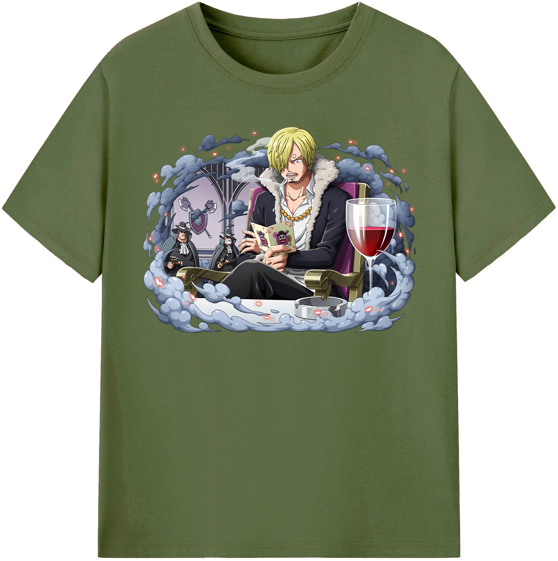 ワンピース サンジ ONE PIECE Sanji 綿100％半袖Tシャツ（フロントプリント）
